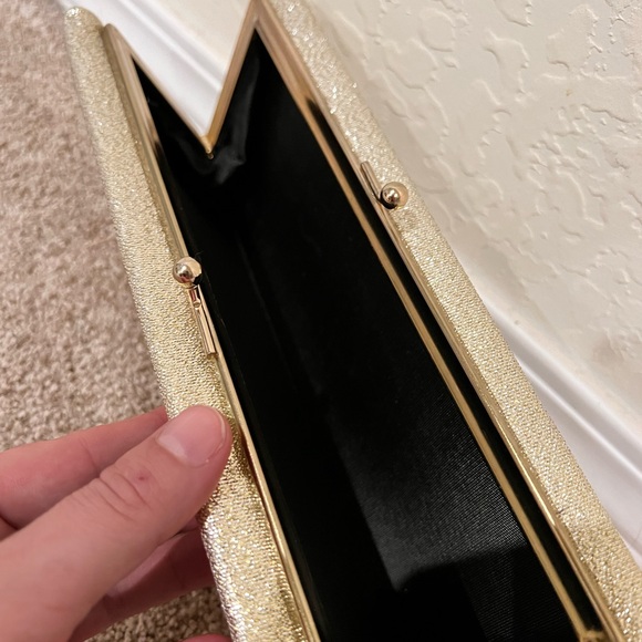 Vintage sparkle gold/silver clutch purse - Picture 4 of 6